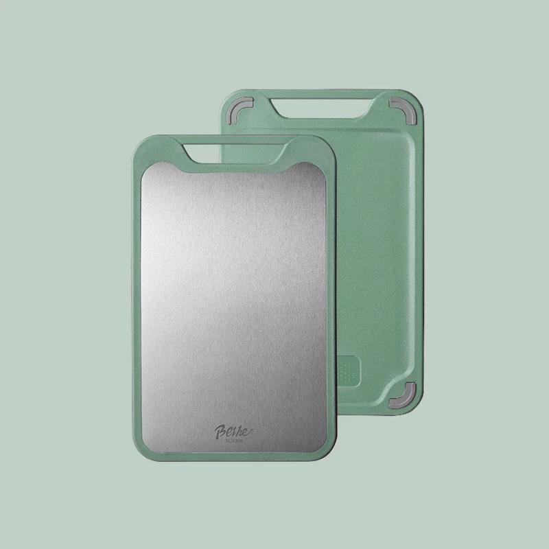 Cutting Board for Kitchen Double-sided Chopping Board 304 Stainless Steel Cutting Board Antibacterial Anti-mildew Chopping Block