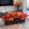 Artificial Fall Flowers Faux Potted Plants Decoration Maple Leaf Table Centerpieces for Living Room Kitchen Home