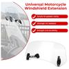 Motorcycle Windshield Extension Universal Adjustable Motorbike Wind Deflector For Honda Kawasaki