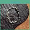 Titanium Steel Geometric Chain Bracelet For Men And Women Handcrafted Beaded Jewelry Autumn