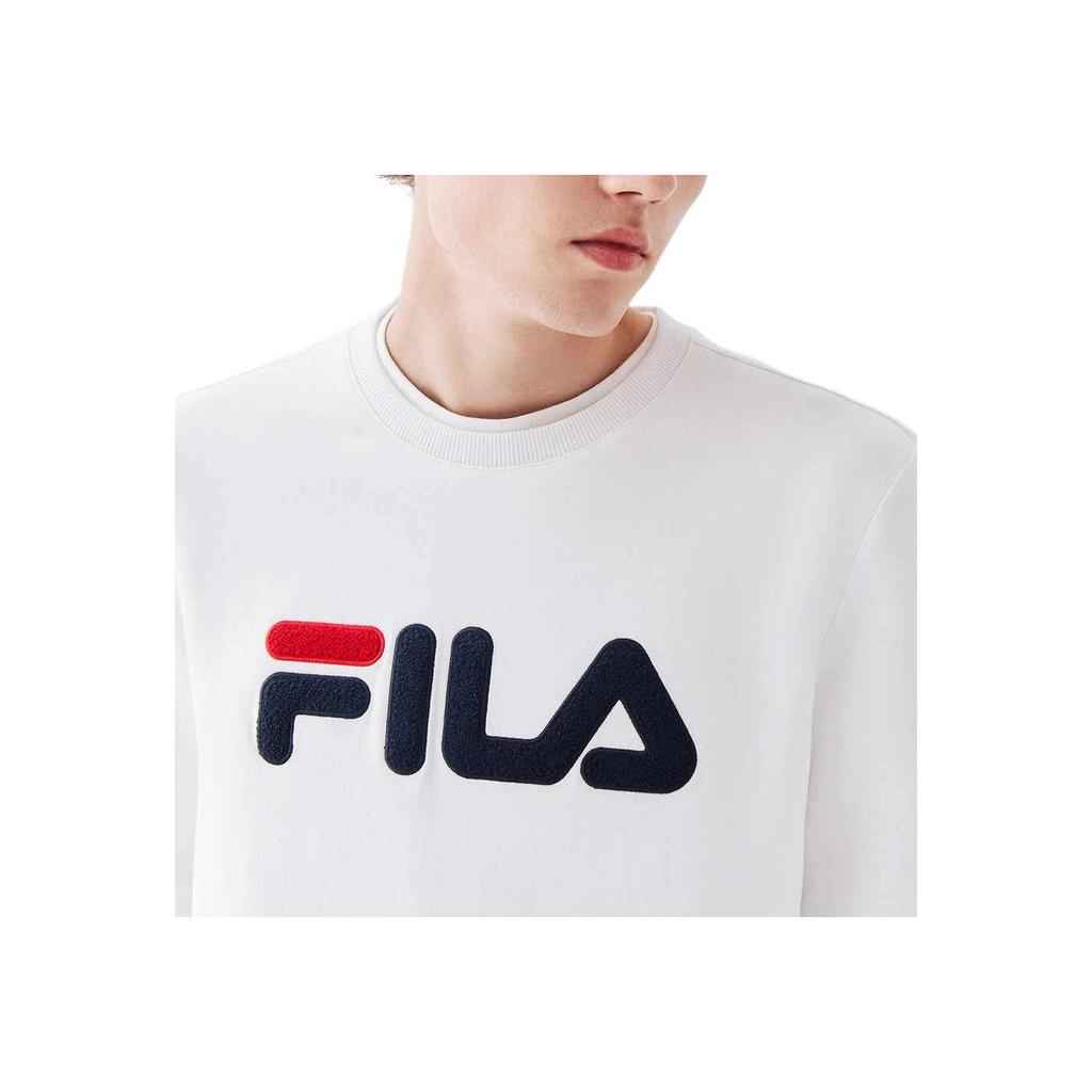 New FILA Sweatshirt Men's Standard White F51M418298A-WT