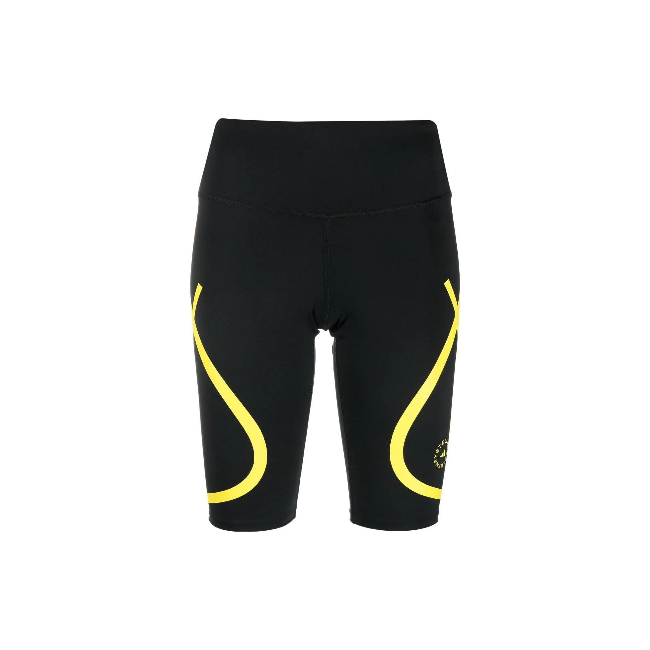 (WMNS) adidas by Stella McCartney TruePace Cycling Shorts Asia Sizing  Black Yellow  Women s HI6058 S