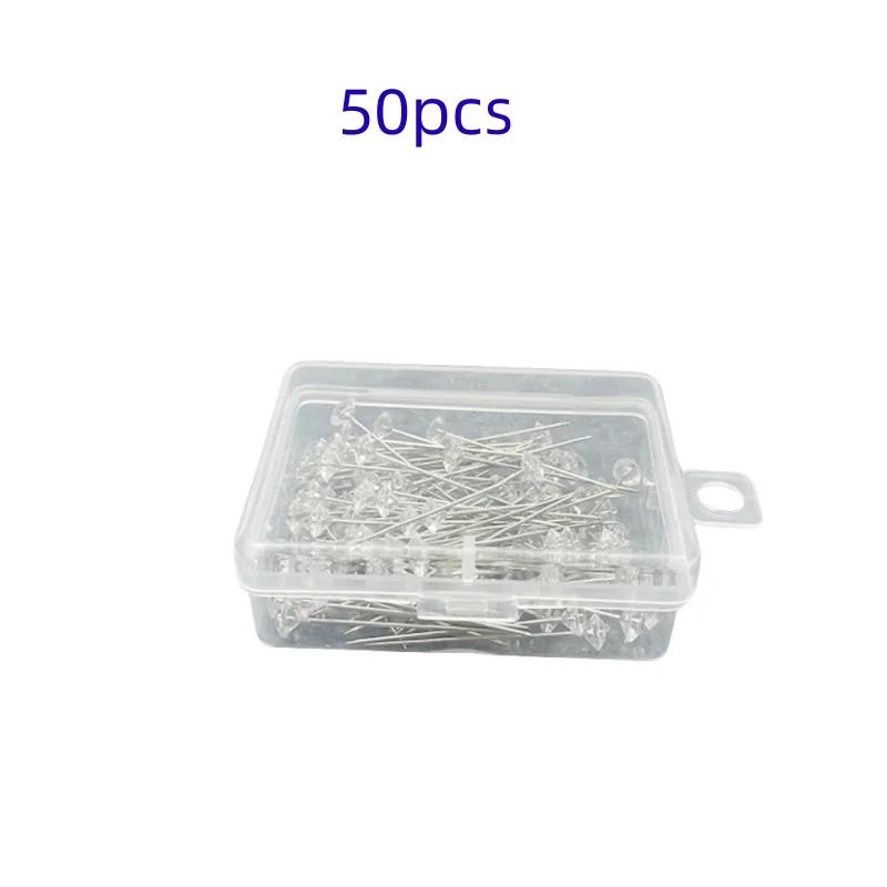 

Алмазные иглы для позиционирования Стежки Швейные булавки Прямые Нажимные для DIY Поделок Швейные инструменты Аксессуары