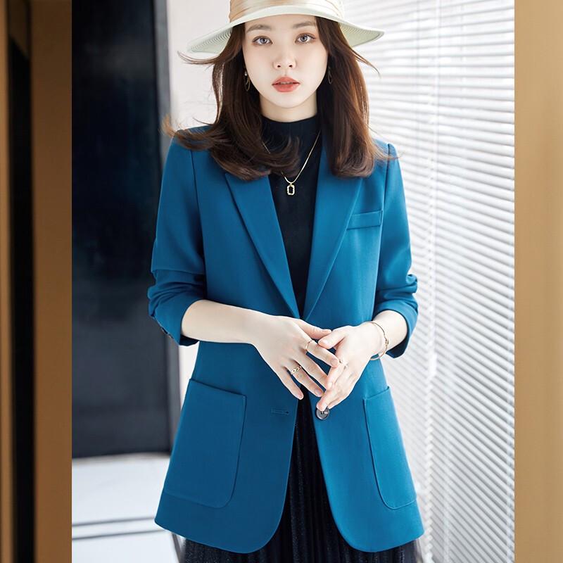 Dames Slim-Fit Blauwe Blazer
