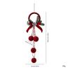 Christmas Bell Decorative Pendant,Christmas Indoor Wall Decoration With Needles,wine Red Christmas Flocking Bells,Christmas Tree Decorations,
