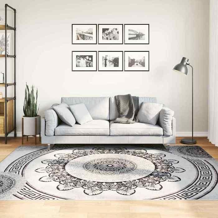 VidaXL Washable Non-Slip Rug 160x230 Cm Multicolor