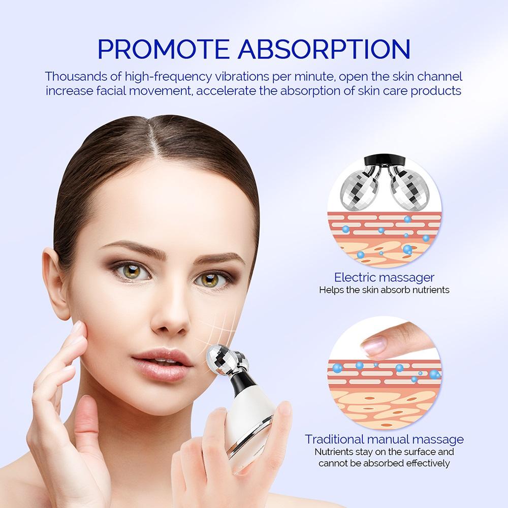 Foreverlily Gesichts- Körperroller Massagegerät Gesichtslifting Roller Kinnstraffer Doppelkinn Reduzierer Gesichts V-Linien Massage Roller Hautpflege