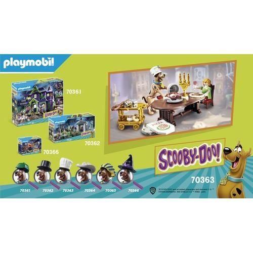 PLAYMOBIL - SCOOBY-DOO! Salle de diner avec Sammy - Contient 1 personnage et des accessoires