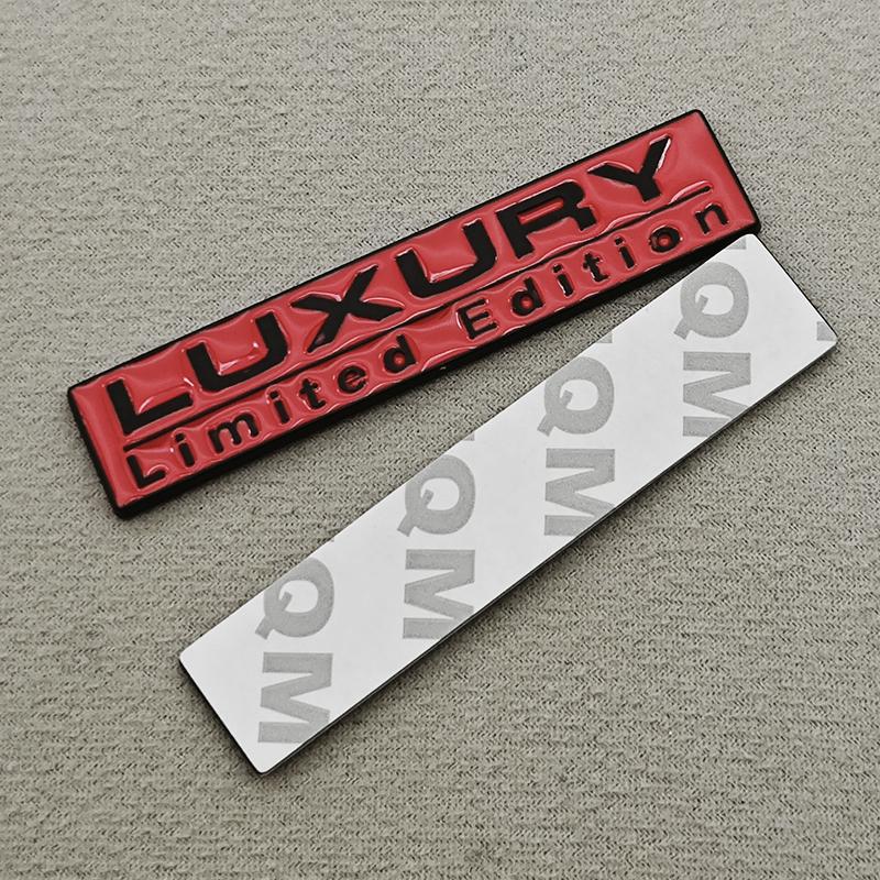 3D Chroom Metaal Auto Sticker Luxe Logo Beperkte Editie Achterkoffer Badge Embleem Decoratieve Sticker Universele Auto Montage Accessoires