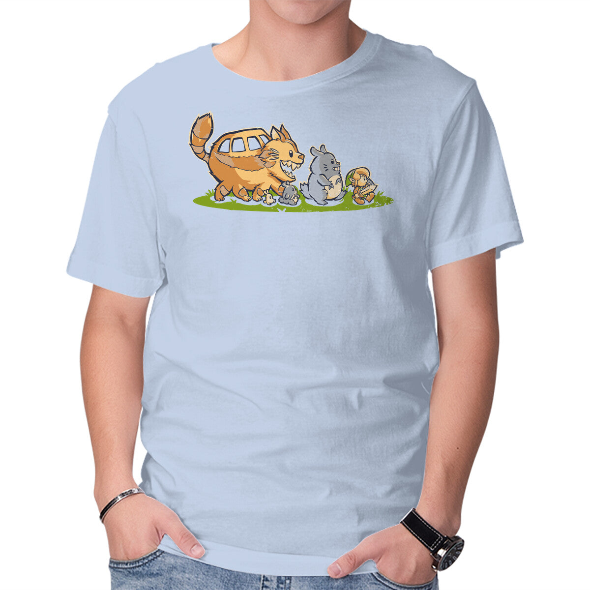 Unisex Crew Neck T-Shirt Follow Me Graphic Short Sleeve Casual Tee XL