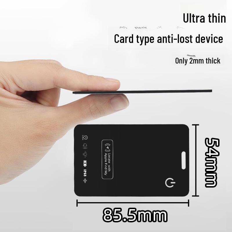 MFI Ultracienki Portfel-Karta z Bezprzewodową Ładowarką i Lokalizatorem Anti-Lost dla Dzieci i Zwierząt