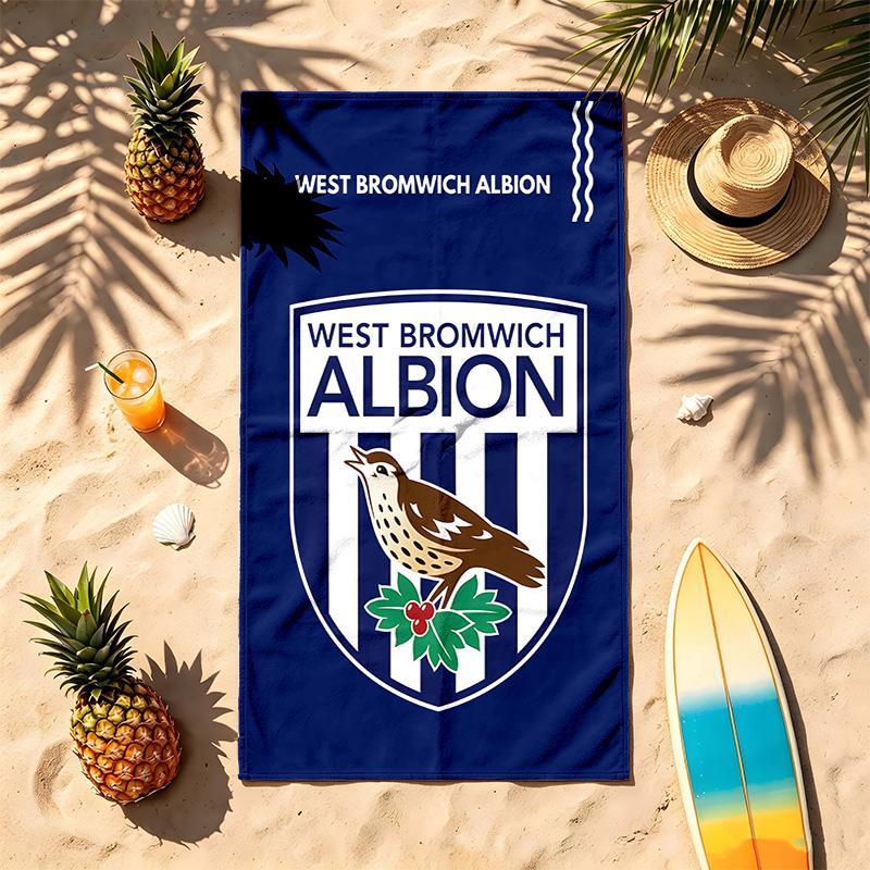 West Bromwich Albion FC (5) Theme Beach Towel Sand Resistant Soft And Comfortable Suitable For The Pool Camping Yoga And Diving A Travel