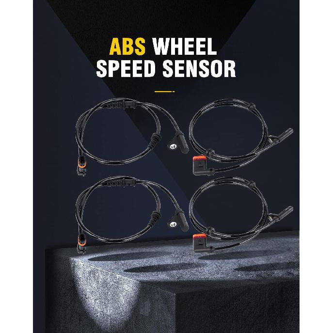 OCPTY ABS Wheel Speed Sensor Front Rear Left Right for Mercedes-Benz C250 2012-2015 for Mercedes-Benz C300 2008-2014 for Mercedes-Benz C350 2008-2015