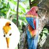 Resin Wall Bird Statue Birds Art Lawn Figurine Animal Ornament for Garden