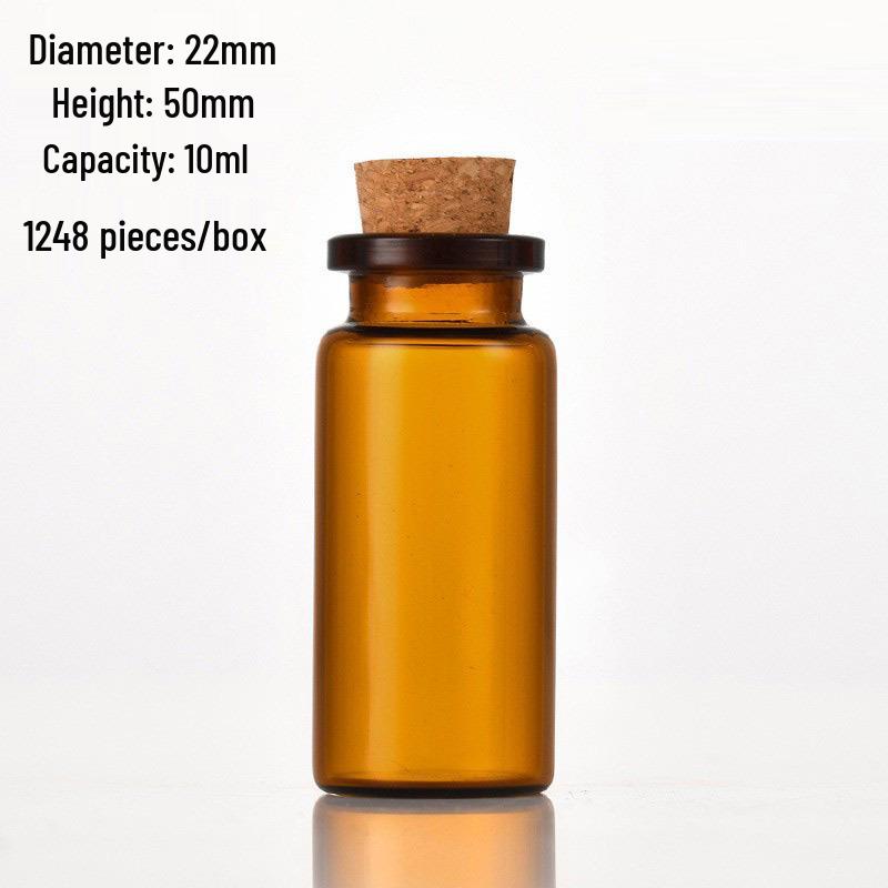 Mini Special-Shaped Glass Wishing Bottle Pendant with Cork for DIY