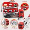 Joyreal Vehicle Toy - Construction Vehicle Set with Carrier & 6 Mini Cars, Ages 3-6
