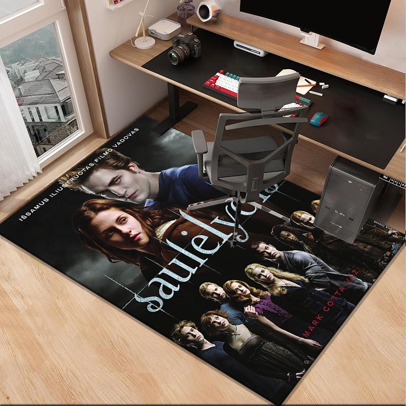 vampire Saga Characters Office Rug Chair Mat, Game Carpet, Suitable for Front Door, Bedroom, Living Room, Desk, Holiday Gift