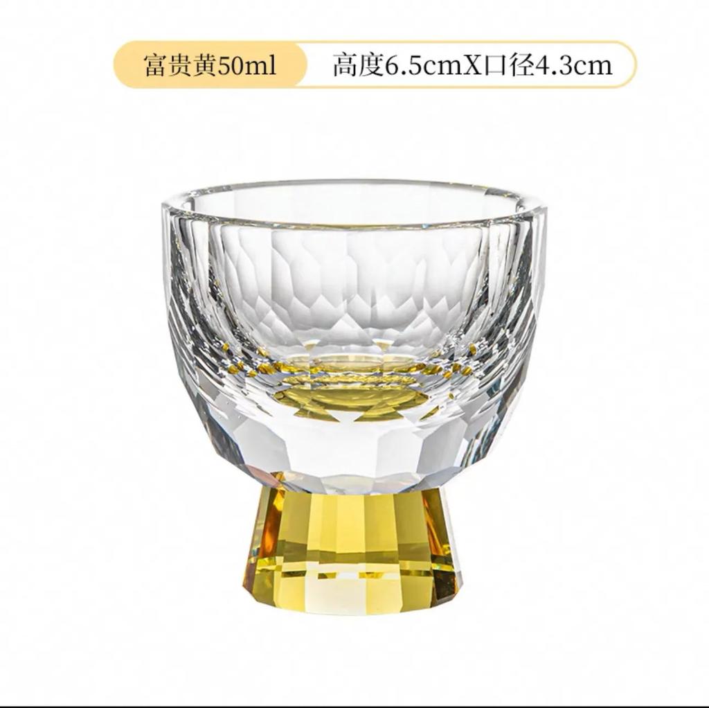 Handmade Carved Crystal Glass Whisky Glasses, Household Foreign Wine Glasses, Water Glasses, Gift Collection