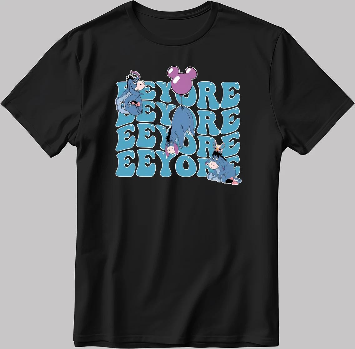 Disney Eeyore White-Black Men / Women T-Shirt AB156 2XL
