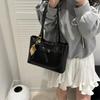 Retro Commuter Shoulder Bag  Simple Pu Leather Tote Bag Underarm Bag Female Versatile Large Capacity Handbag