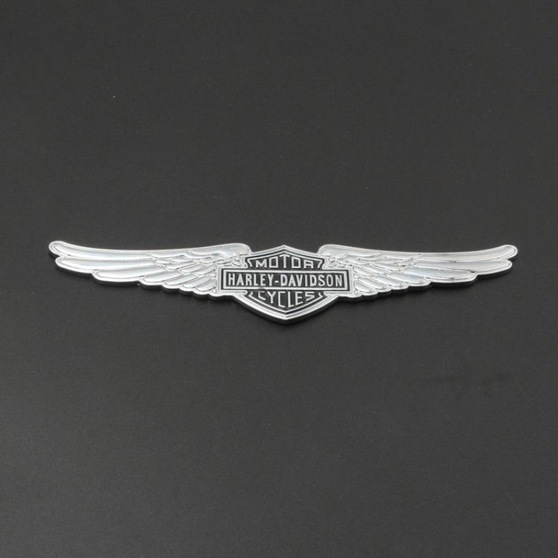 Car motorcycle personalized modification car logo metal skull ghost head eagle wings decorative car sticker scratch sticker
