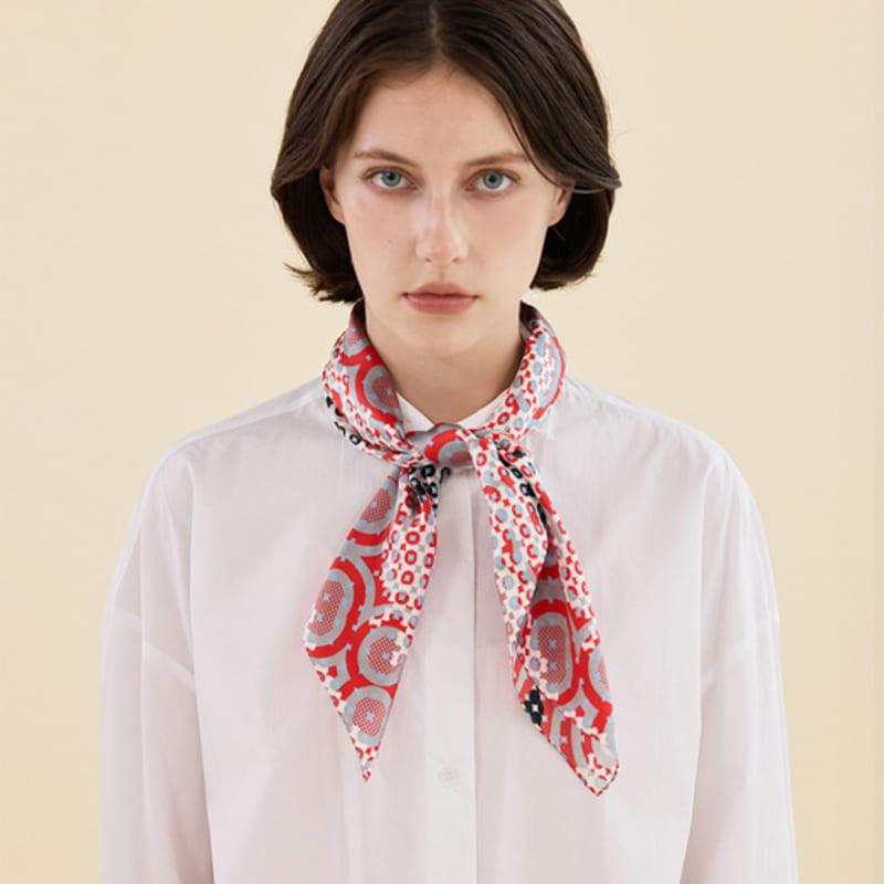 2DREAMERS Red Eco Silk Scarf