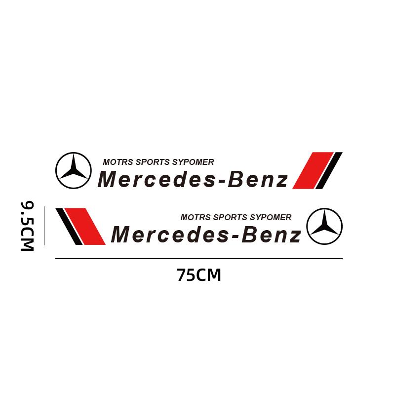 2pcs Car Badge Body Decoration Sticker Auto Accessories for Mercedes Benz Amg W204 W205 W212 W213 W221 W117 PC2