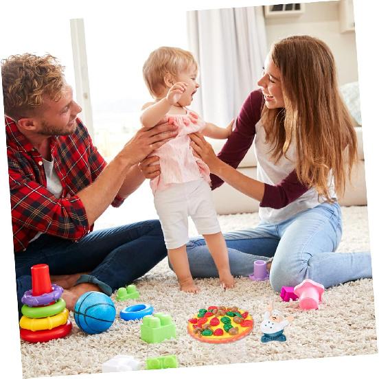 TOYANDONA Pizza Stacking Game: Balancing Pizza Topple, Whole Pile-up, Ages 5+