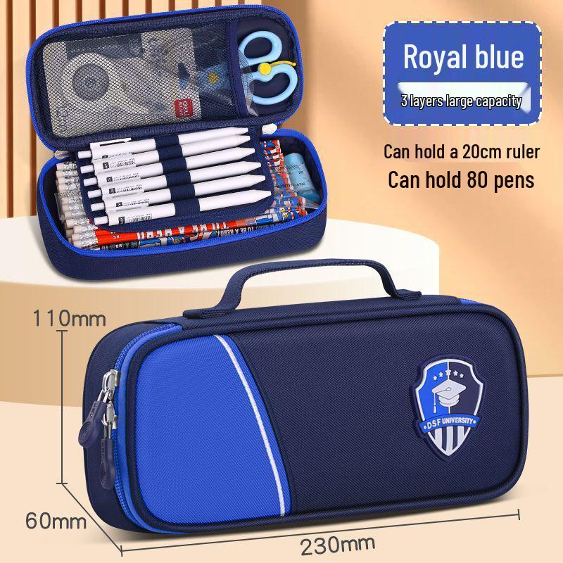 Korean Style Large Capacity Pencil Case for Students - Simple Design