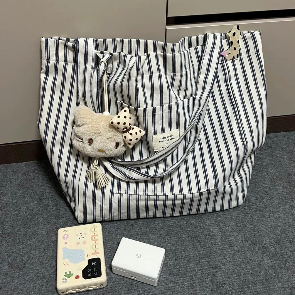 Texture niche large-capacity bag women's fashion summer new canvas shoulder