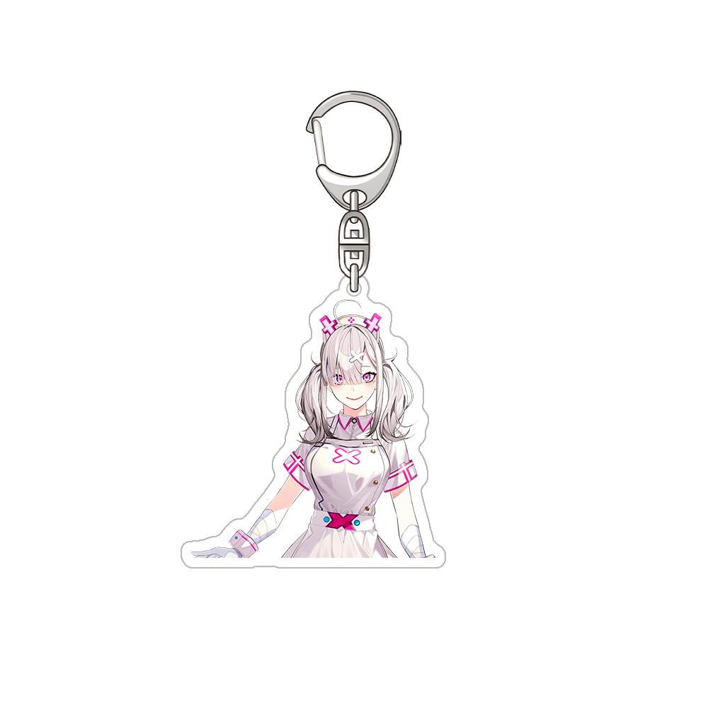

NIJISANJI Shikinagi Akira Genzuki Tojiro KOyanagi Rou Harusaki Air Sister Claire Official Acrylic Keychain Bag pendant Fans Gift 6 cm