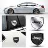 1pc 3D Metal Car Badge Sticker Body Trunk Emblem Decor Sticker Auto Accessories For JEEP GrandCherokee Renegade Wrangler Compass