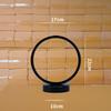 Round LED Table Lamp Modern Creative Night Light USB Plug in Reading Lamp for Bedroom Indoor Household Art Home Decoration