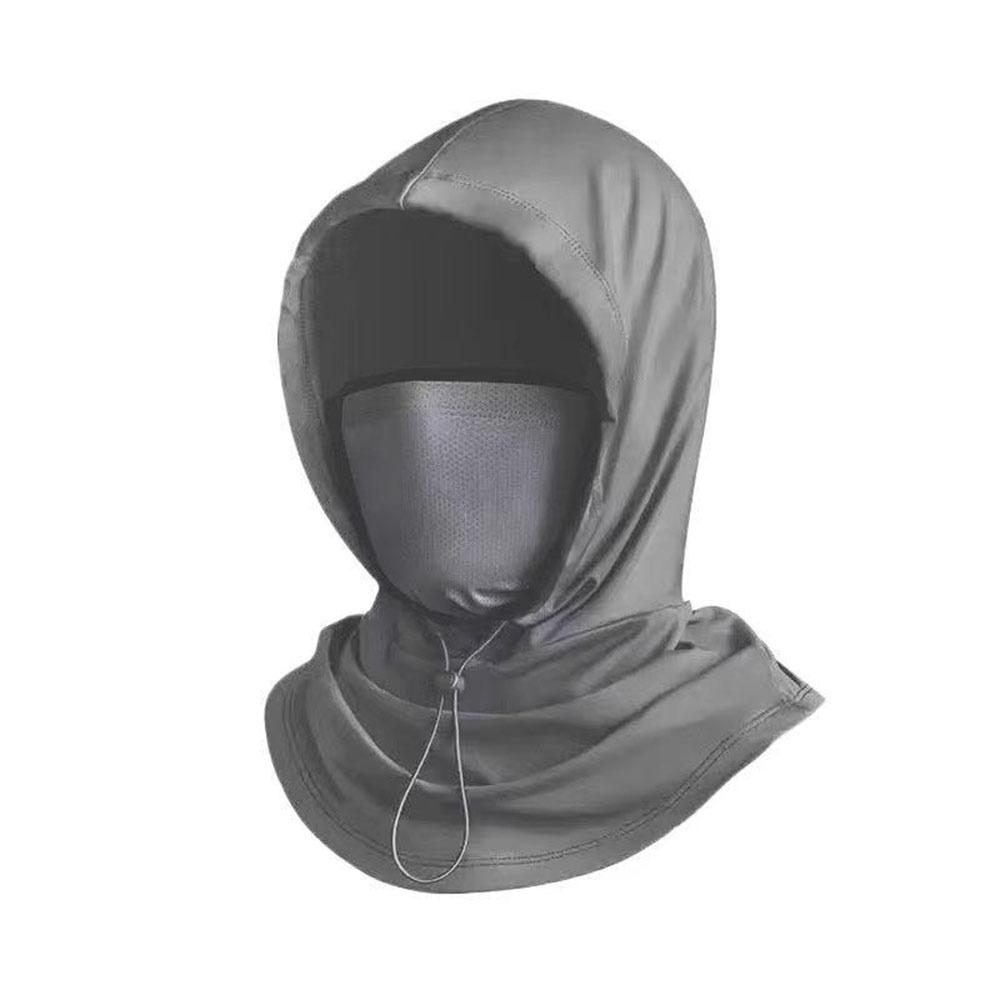 

Anti-UV Ice Silk Sun Hat Breathable Adjustable Sunshade Cap Quick Drying with Shawl Face Mask Pullover Cap Outdoor Sports