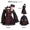 Brightlara Chinese Jiangshi Costume for Halloween Cosplay Women's (cos066-BK-M)