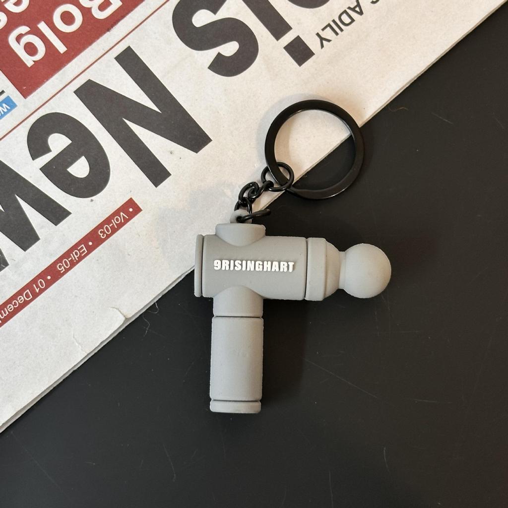 Fitness Series Gummi-Schlüsselanhänger: Hantel- & Kurzhantel-Anhänger für Geschenke