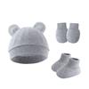 Conjunto de Chapéu e Luvas para Bebê Menina Algodão Gorro para Recém-nascidos Acessórios para Meninas Touca para Bebê Touca para Crianças Pequenas e Bebês Presente para Recém-nascidos