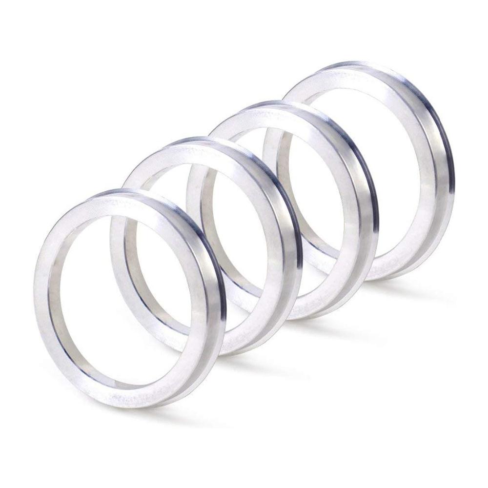 4Pcs 72.6mm to 56.1mm Aluminium Alloy Car Hub Centric Rings Wheel Bore Spacer