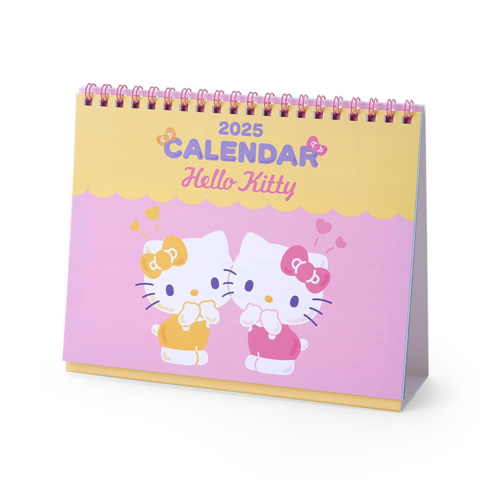 

Sanrio Ring Calendar 2025 Hello Kitty Tabletop Schedule Sticker Included 451258