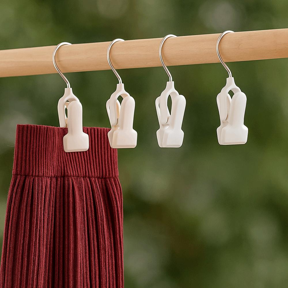 10Pcs Plastic Pants Socks Storage Clip Stackable Laundry Clothes Pegs Clothes Hangers  Closet