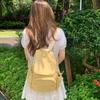 New Casual Backpack Korean Travel Solid Color Small Book Bag Japanese Small Fresh Backpack Versatile Flip Bag
