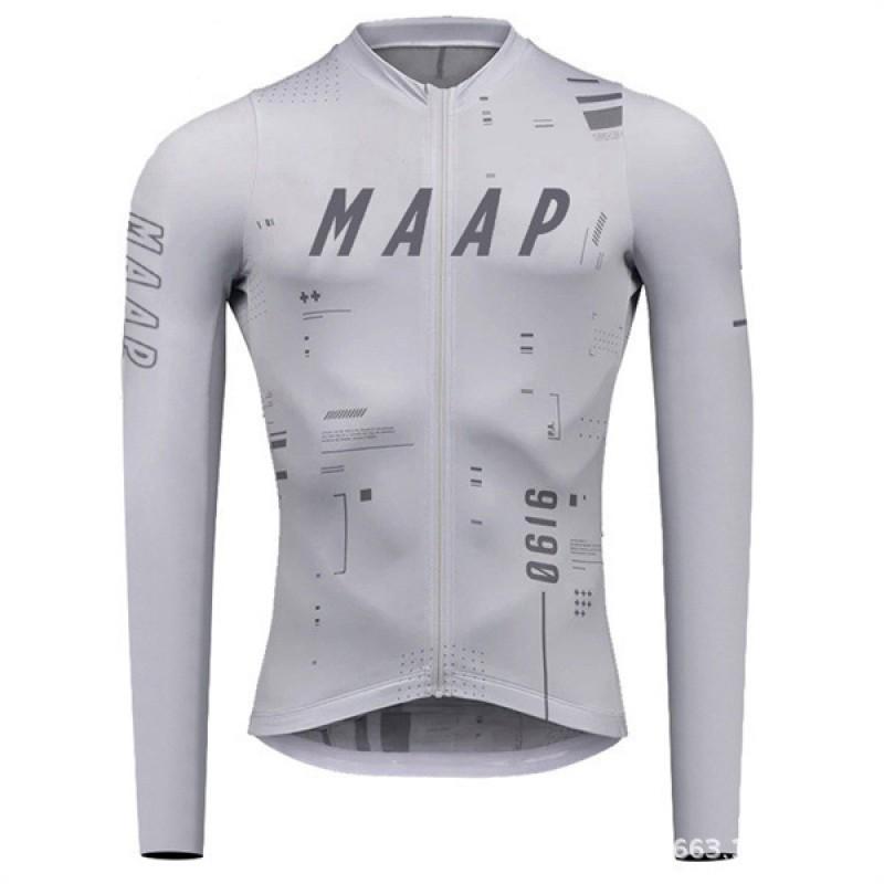 MAAP Unisex Performance Cycling Jersey Long Sleeve Slim Fit Road Mountain Bike Apparel
