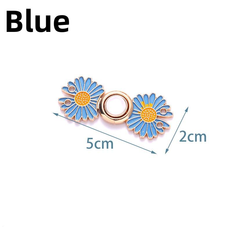 Reusable Metal Buttons Bear Flower Snap Fastener Pants Pin Retractable Button Sewing-on Buckles Jeans Perfect Fit Reduce Waist