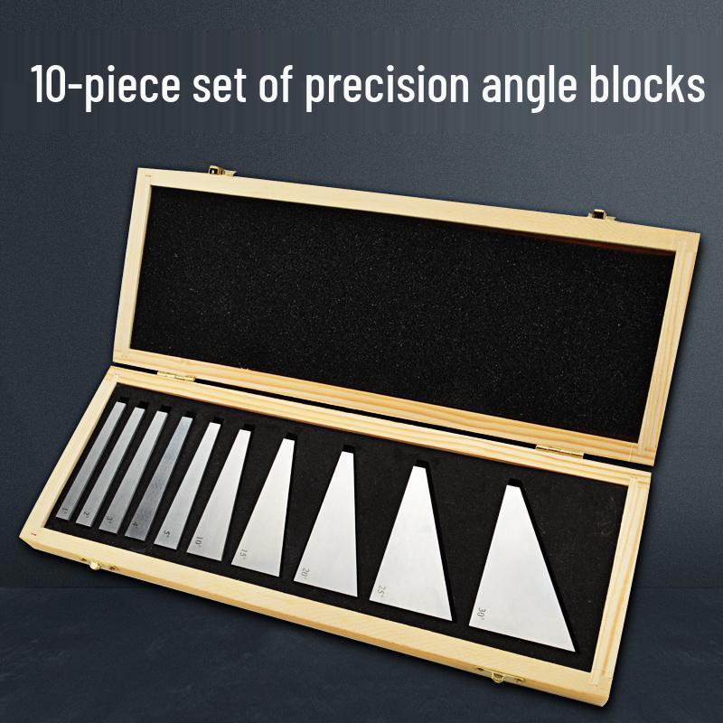 

10-Piece Tapered Angle Block Set for Machine Tool Adjustment