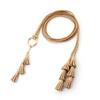 Solid Color Thin Waist Rope Belt Tassel Detail Knit Belt Fashion Dress Waistband  Waist Accessory