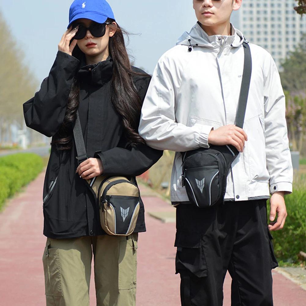 Men Rider Bum Drop Thigh Bag Waterproof Motorcycle Leg Side Bag Motorcycle Riding Shoulder Cross Body Thigh Hip Belt Waist Bags