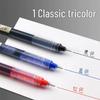 Quick-Drying Black Gel Ink Rollerball Pen, Large Capacity 0.5mm - Ideal for Students and Practice