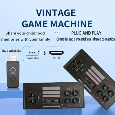 Retro-Videospiele für Retro-Konsolen, NES-Retro-Konsolen mit HD-Schnittstelle, HD-Ausgang, Vintage-Arcade-Plug-Play-Videospielkonsolen