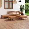 Day and Night - Day and Night Garden Furniture Set 6 Pieces Solid Pine Wood Honey Brown