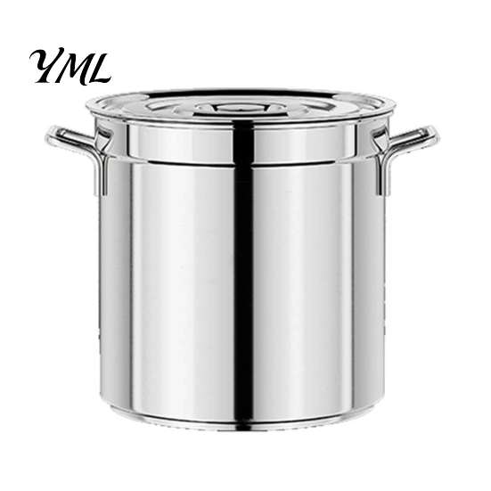 High Efficiency Heat Transfer Pot Stainless Steel Soup Pot, with Lid And Handle, Stockpot, Versatile Home Chef Kettle Uniform Conduction for Catering